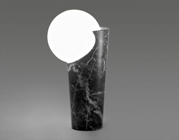 Osmosi Lamp 3 - Grey Carnico Marble