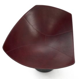 Jangada, Marquina marble, leather in Rosso Inglese