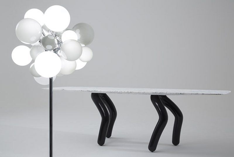 Stepp Table and Digit Light Regular Soft Grey